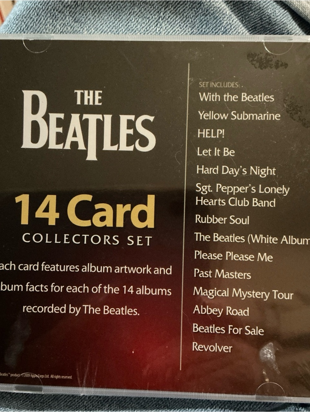 The Beatles 14 CARD COLLECTORS SET Album covers on Double Sided Cards NEW SEALED